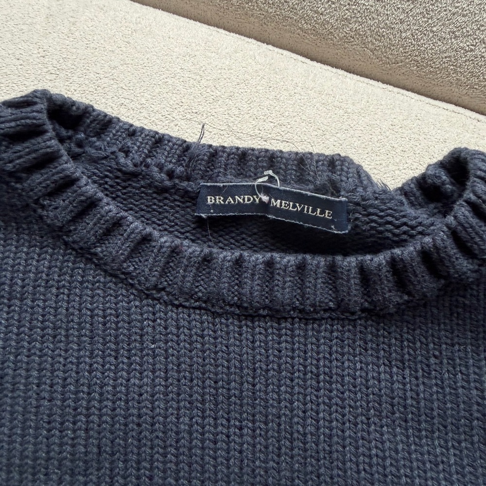 Brandy Melville navy Crewneck Sweater